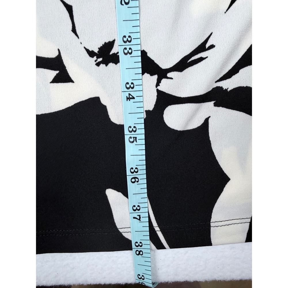 Tommy Bahama Womens Black White Floral V-Neck Shift Dress SW221646BR Size Medium - Picture 8 of 10